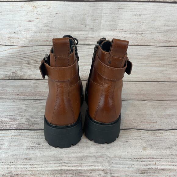 Vagabond Shoemakers Cosmo 2.0 Womens Sz 37 (US 7) Boots Brown Leather Lug Sole - Picture 5 of 9